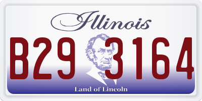 IL license plate B293164