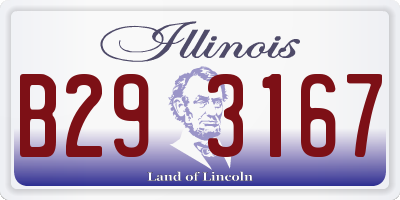 IL license plate B293167