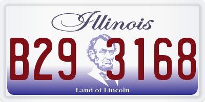 IL license plate B293168