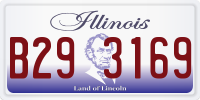 IL license plate B293169