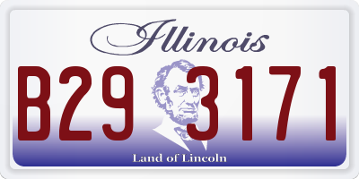 IL license plate B293171