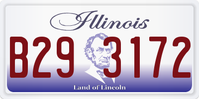 IL license plate B293172