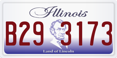 IL license plate B293173