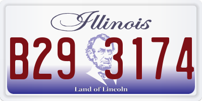 IL license plate B293174