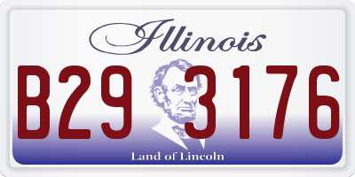 IL license plate B293176