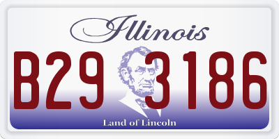 IL license plate B293186