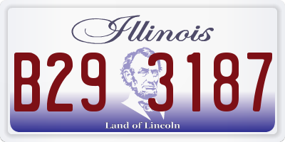 IL license plate B293187