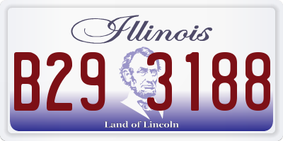 IL license plate B293188