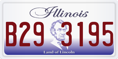 IL license plate B293195