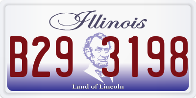 IL license plate B293198