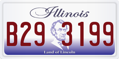 IL license plate B293199