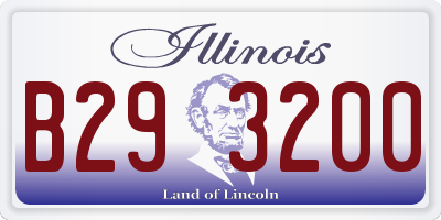 IL license plate B293200