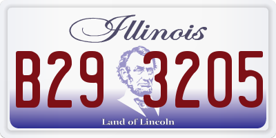 IL license plate B293205