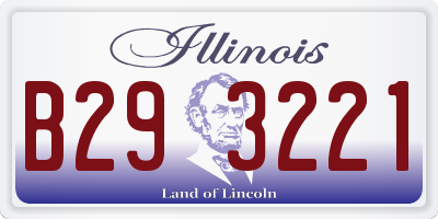 IL license plate B293221