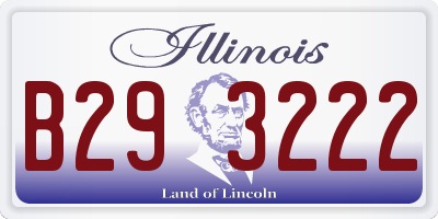 IL license plate B293222
