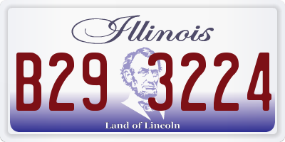 IL license plate B293224