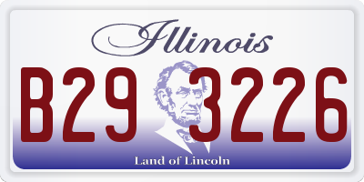 IL license plate B293226