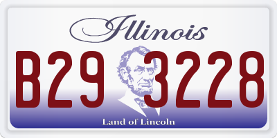 IL license plate B293228