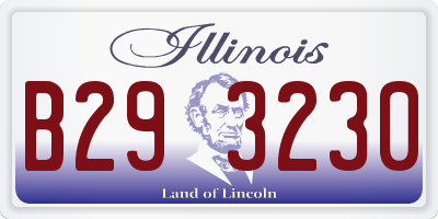 IL license plate B293230