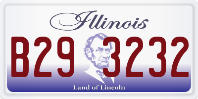 IL license plate B293232