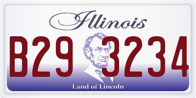 IL license plate B293234