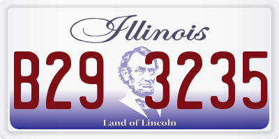 IL license plate B293235