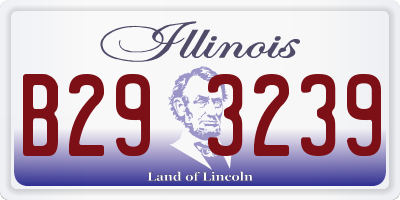 IL license plate B293239