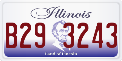 IL license plate B293243