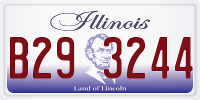 IL license plate B293244