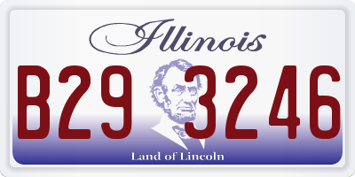IL license plate B293246