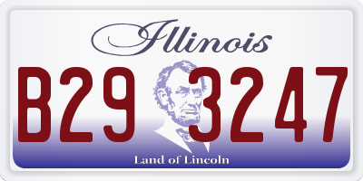 IL license plate B293247