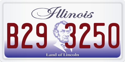 IL license plate B293250