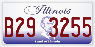 IL license plate B293255