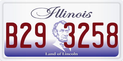 IL license plate B293258