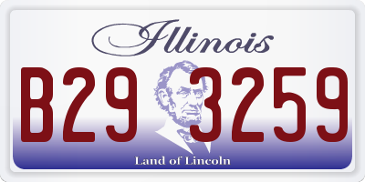 IL license plate B293259