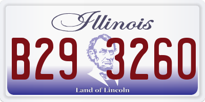 IL license plate B293260