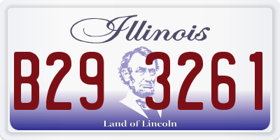 IL license plate B293261