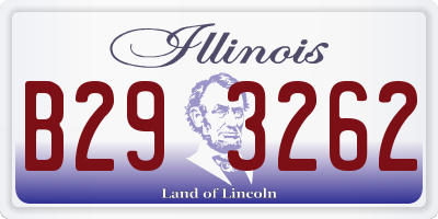 IL license plate B293262