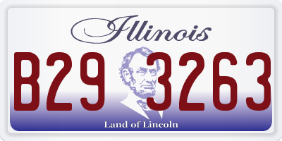 IL license plate B293263