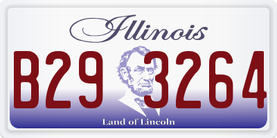 IL license plate B293264
