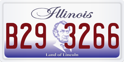 IL license plate B293266