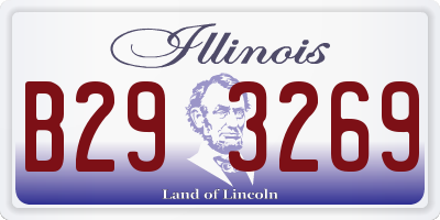 IL license plate B293269