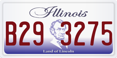 IL license plate B293275