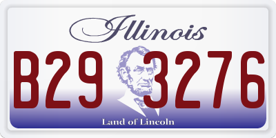 IL license plate B293276
