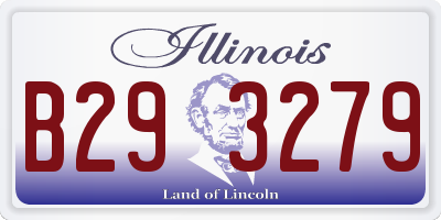 IL license plate B293279
