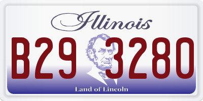 IL license plate B293280