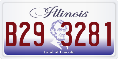 IL license plate B293281