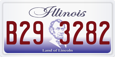 IL license plate B293282