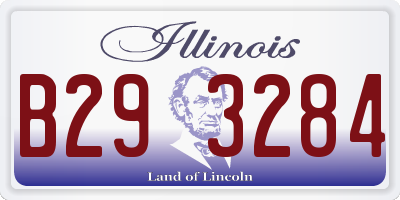 IL license plate B293284