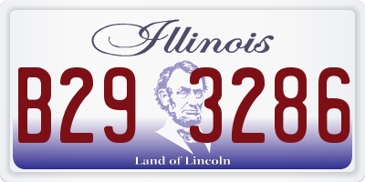 IL license plate B293286
